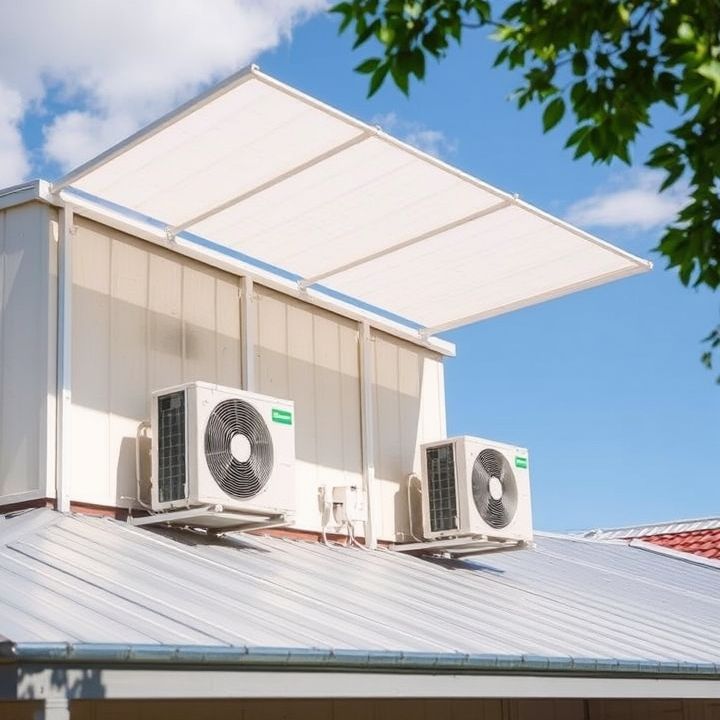 shad air condition on the roof